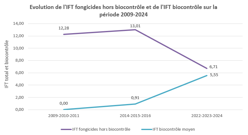 Graphique évolution IFT
