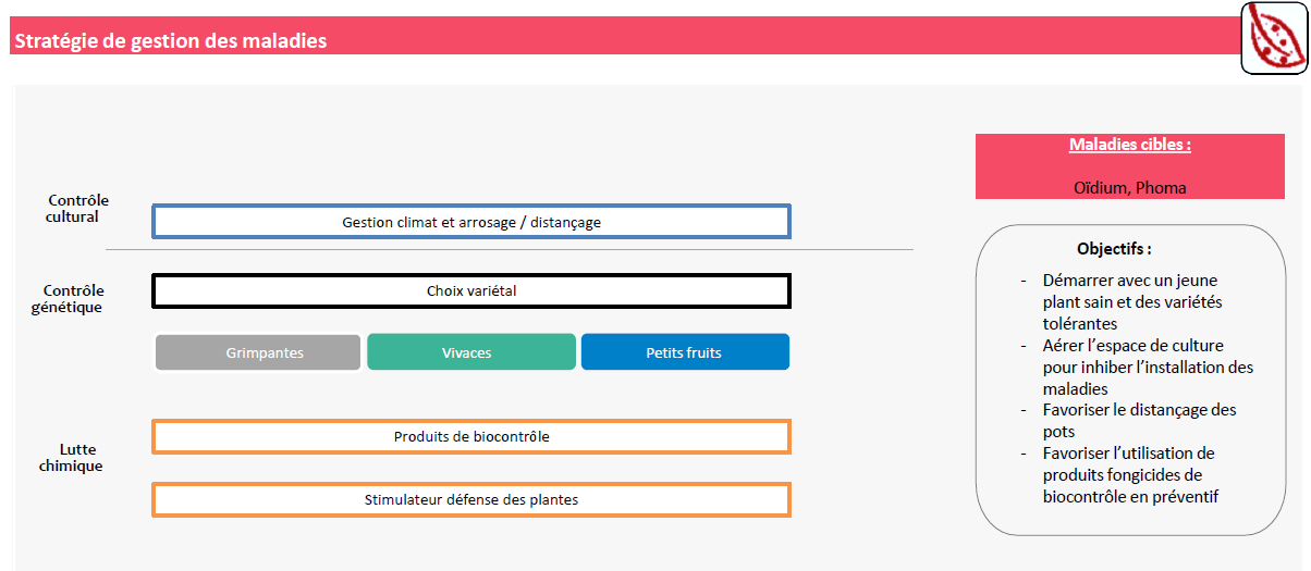 Stratégie de gestions des maladies