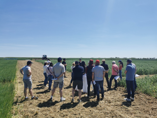 Visite d'agriculteur au printemps 2024