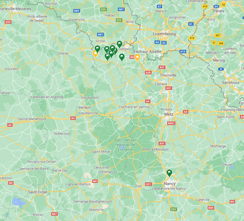 Situation des fermes