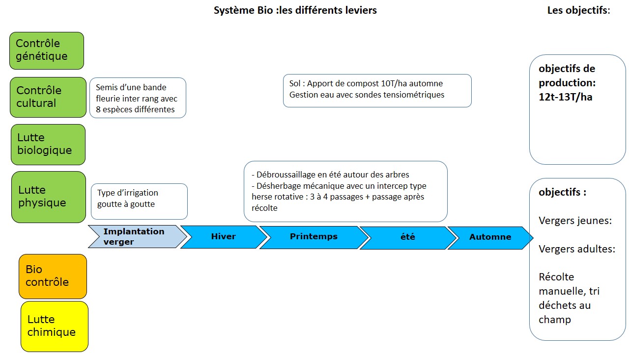 schéma de gestion globale des adventices en bio