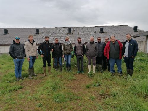 photo du groupe à la visite