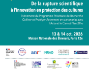 Le PPR CPA organise, les 13 et 14 octobre 2026 à la Maison Nationale des Éleveurs (Paris 12ᵉ), un événement consacré aux liens entre ruptures scientifiques et innovations pour la protection durable des cultures.