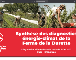 Synthèse des diagnostics énergie-climat de la Ferme de la Durette