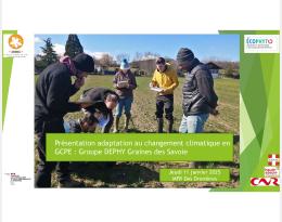 Présentation adaptation au changement climatique en GCPE