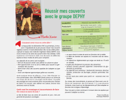Réussir mes couverts avec le groupe DEPHY