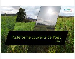 Présentation de la plateforme couverts Poisy 2024