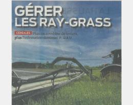 Gérer les ray-grass résistants : l'écimeuse récolteuse, un levier complémentaire