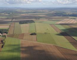 Paysage vu d'un avion